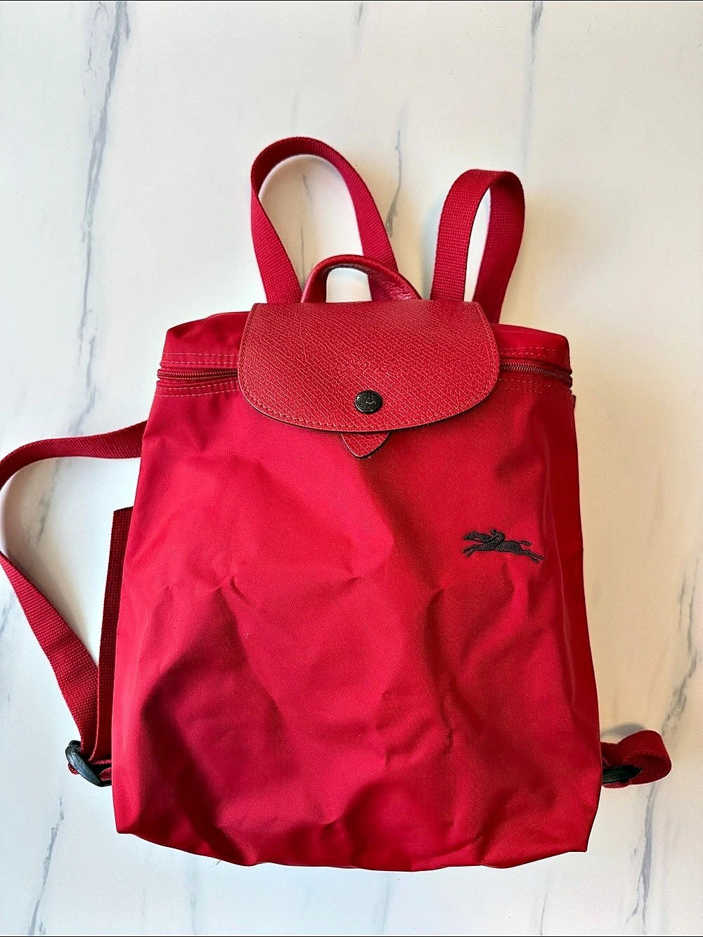 Longchamp Le Pliage Backpack Red
